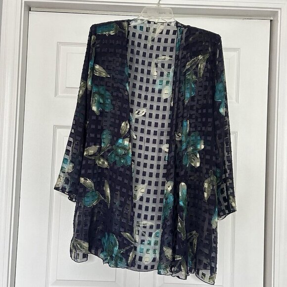 Size 16 Patra Lovely Cocktail Party Wedding Attire Dress Multicolor Cardigan - Picture 7 of 8